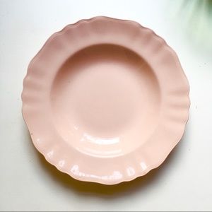 Vintage English Glamour Rosa pink plate